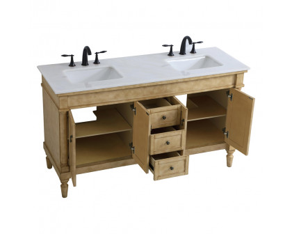 Elegant Bathroom Vanity - Antique Beige (VF13060DAB)