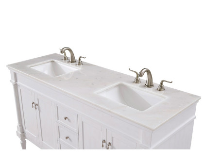 Elegant Bathroom Vanity - Antique White (VF13060DAW)