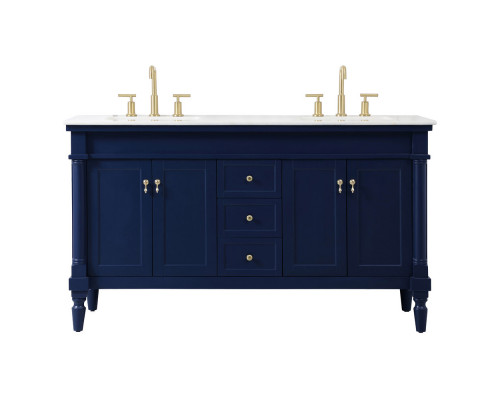 Elegant Bathroom Vanity - Blue (VF13060DBL)