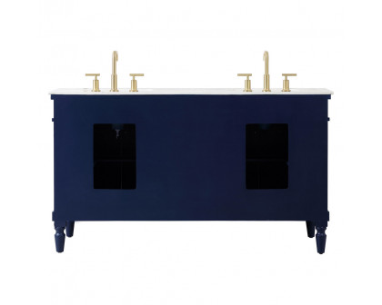 Elegant Bathroom Vanity - Blue (VF13060DBL)