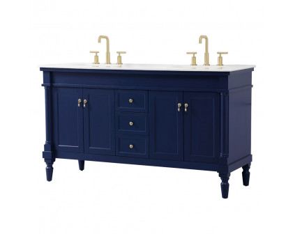 Elegant Bathroom Vanity - Blue (VF13060DBL)