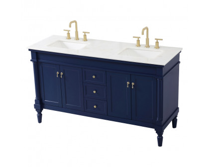 Elegant Bathroom Vanity - Blue (VF13060DBL)