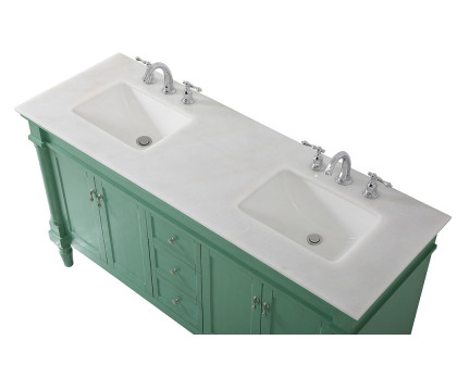 Elegant Bathroom Vanity - Vintage Mint (VF13060DVM)