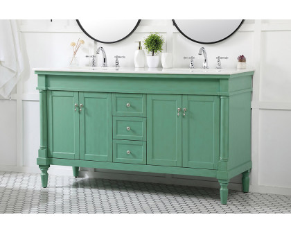 Elegant Bathroom Vanity - Vintage Mint (VF13060DVM)