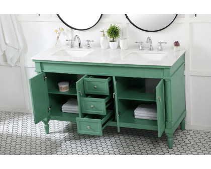 Elegant Bathroom Vanity - Vintage Mint (VF13060DVM)