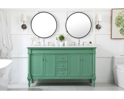 Elegant Bathroom Vanity - Vintage Mint (VF13060DVM)