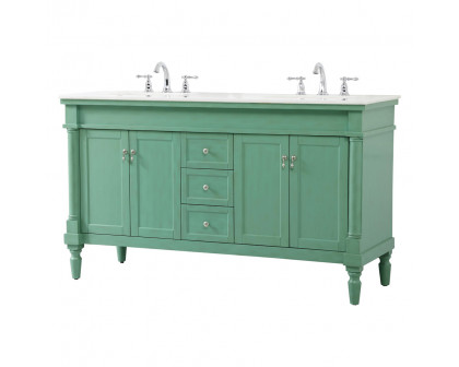 Elegant Bathroom Vanity - Vintage Mint (VF13060DVM)