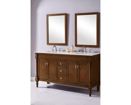 Elegant Bathroom Vanity - Walnut (VF13060DWT)