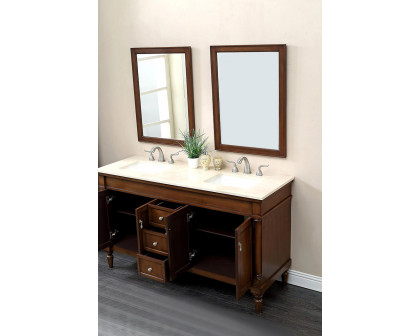 Elegant Bathroom Vanity - Walnut (VF13060DWT)