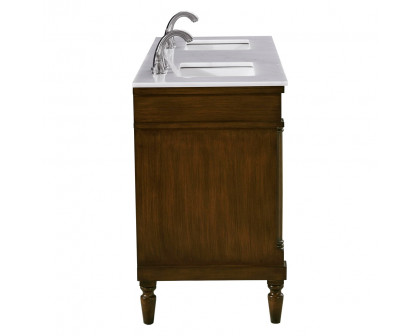 Elegant Bathroom Vanity - Walnut (VF13060DWT)