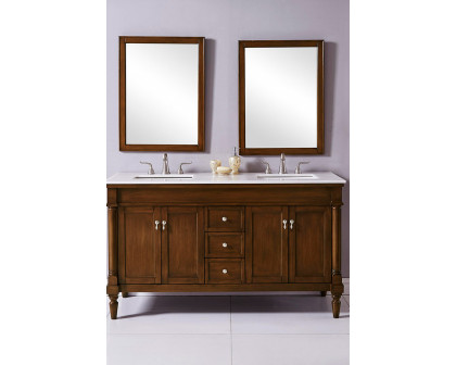 Elegant Bathroom Vanity - Walnut (VF13060DWT)