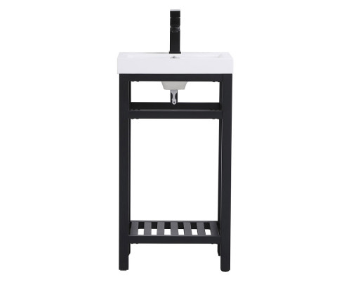 Elegant Bathroom Vanity - Black, L 18" (VF14018BK)