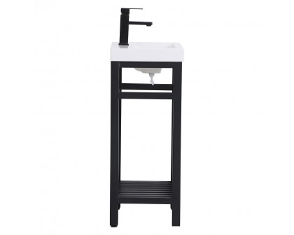 Elegant Bathroom Vanity - Black, L 18" (VF14018BK)