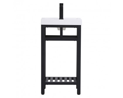 Elegant Bathroom Vanity - Black, L 18" (VF14018BK)