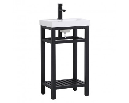 Elegant Bathroom Vanity - Black, L 18" (VF14018BK)