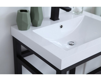 Elegant Bathroom Vanity - Black, L 24" (VF14024BK)