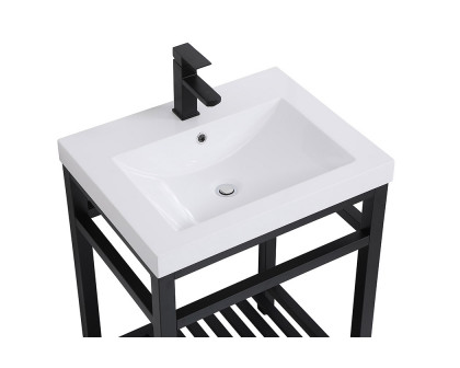 Elegant Bathroom Vanity - Black, L 24" (VF14024BK)