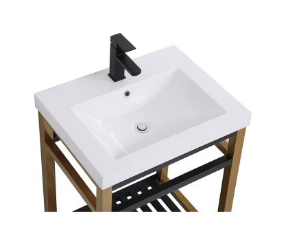 Elegant Bathroom Vanity - Golden Black, L 24" (VF14024GB)