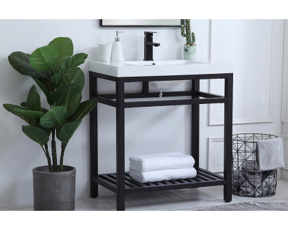 Elegant Bathroom Vanity - Black, L 30" (VF14030BK)