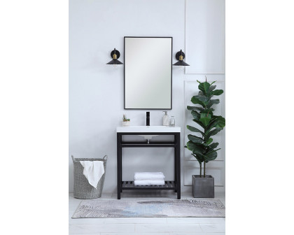 Elegant Bathroom Vanity - Black, L 30" (VF14030BK)