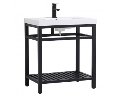 Elegant Bathroom Vanity - Black, L 30" (VF14030BK)