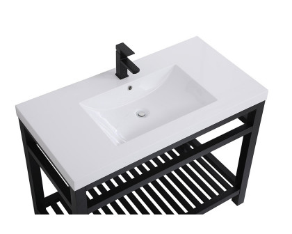 Elegant Bathroom Vanity - Black, L 42" (VF14042BK)