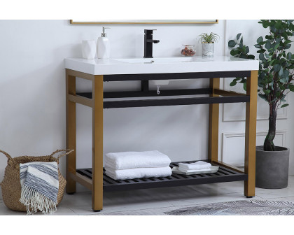 Elegant Bathroom Vanity - Golden Black, L 42" (VF14042GB)