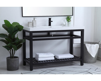 Elegant Bathroom Vanity - Black, L 48" (VF14048BK)