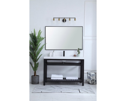 Elegant Bathroom Vanity - Black, L 48" (VF14048BK)