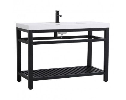 Elegant Bathroom Vanity - Black, L 48" (VF14048BK)