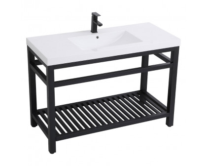 Elegant Bathroom Vanity - Black, L 48" (VF14048BK)