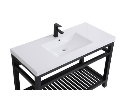 Elegant Bathroom Vanity - Black, L 48" (VF14048BK)