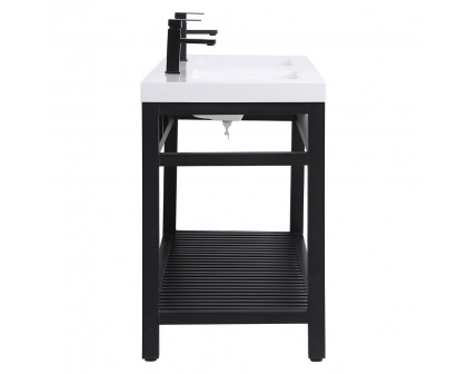 Elegant Bathroom Vanity - Black, L 60" (VF14060DBK)