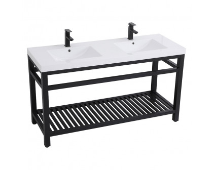 Elegant Bathroom Vanity - Black, L 60" (VF14060DBK)