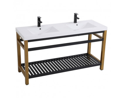 Elegant Bathroom Vanity - Golden Black, L 60" (VF14060DGB)