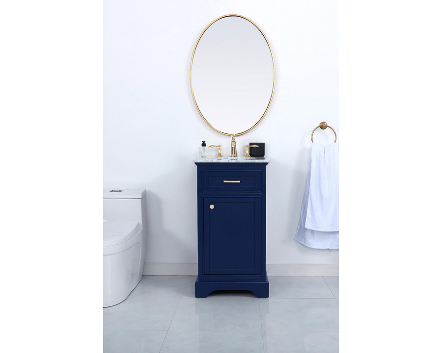 Elegant Bathroom Vanity - Blue (VF15019BL)