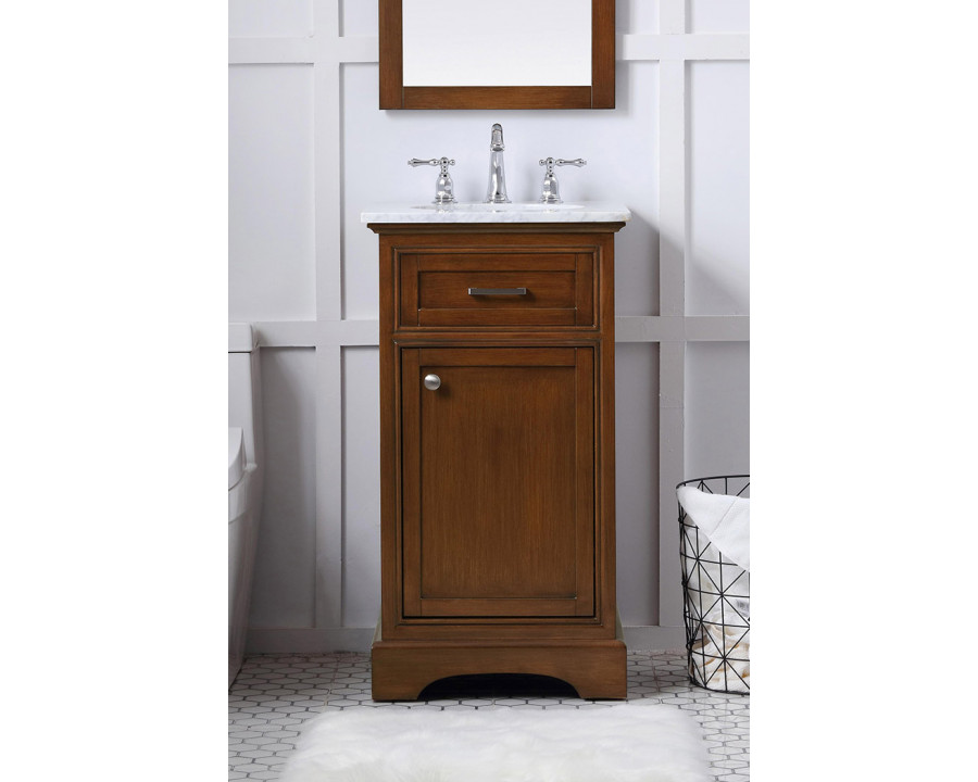 Elegant Bathroom Vanity - Teak (VF15019TK)