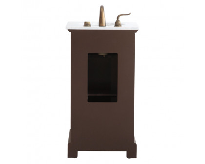 Elegant Bathroom Vanity - Teak (VF15019TK)