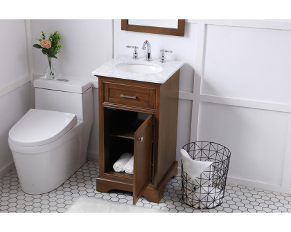 Elegant Bathroom Vanity - Teak (VF15019TK)