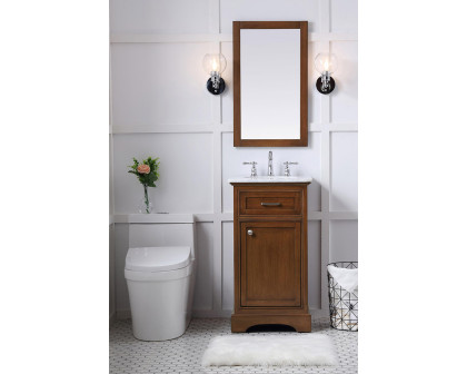 Elegant Bathroom Vanity - Teak (VF15019TK)