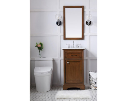 Elegant Bathroom Vanity - Teak (VF15019TK)