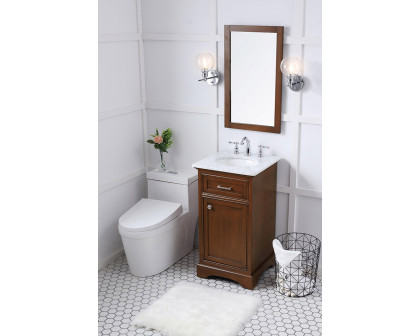 Elegant Bathroom Vanity - Teak (VF15019TK)