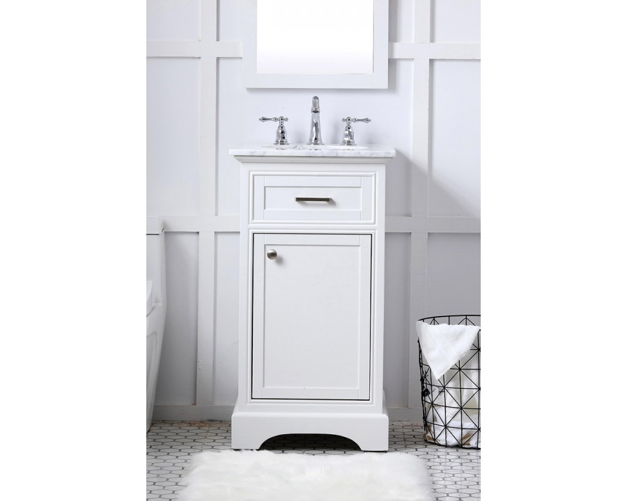 Elegant Bathroom Vanity - White (VF15019WH)