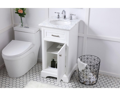 Elegant Bathroom Vanity - White (VF15019WH)