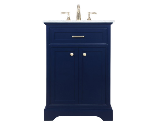 Elegant Bathroom Vanity - Blue, L 24" (VF15024BL)