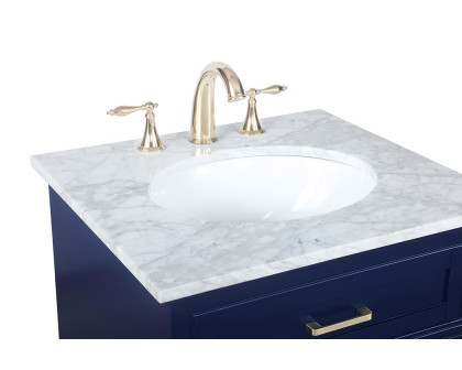 Elegant Bathroom Vanity - Blue, L 24" (VF15024BL)