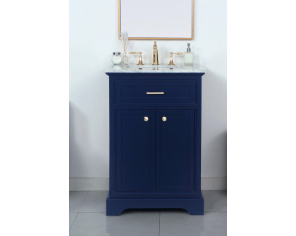 Elegant Bathroom Vanity - Blue, L 24" (VF15024BL)