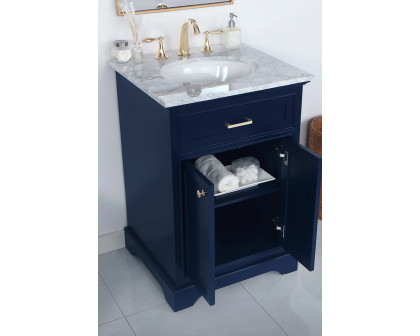 Elegant Bathroom Vanity - Blue, L 24" (VF15024BL)