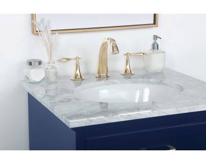 Elegant Bathroom Vanity - Blue, L 24" (VF15024BL)