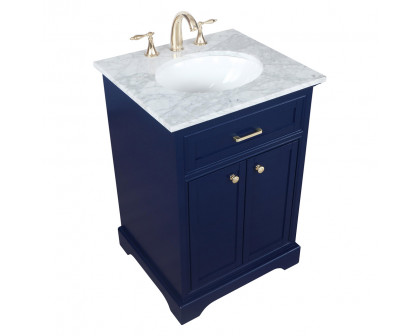 Elegant Bathroom Vanity - Blue, L 24" (VF15024BL)